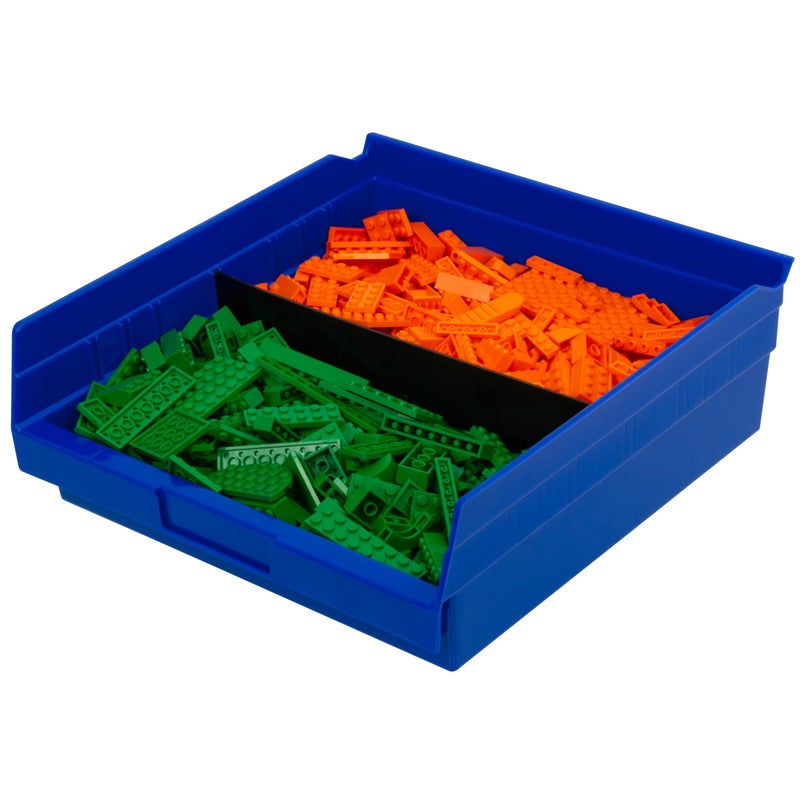 Akro-Mils 40170 Plastic Width Dividers for 4" Tall Shelf Bins Models 30170, 30178, and 30174, Custom Storage Inserts for Tools, Crafts & Supplies, 24-Pack, Black - Image 3